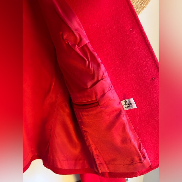 Beautiful True Vintage 60’s Poppy Red Pendleton Wool Jacket Coat - Picture 4 of 9
